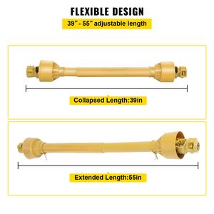Albero di trasmissione PTO da 1 3/8FT, 6 scanalature, per attrezzi agricoli, serie 4, albero di trasmissione PTO da 39FT 5" - Product Image 4