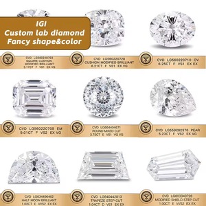 Diamant cultivé en laboratoire, 2 mm à 2,50 mm, gris fantaisie, clarté VVS-VS, taille brillant rond, pour la fabrication de bijoux - Product Image 5