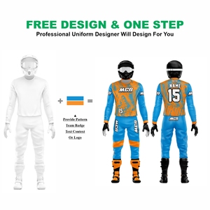 Awesome Quality 100% Polyester Fabric Men's Motorcycle Riding Suit New Vintage Design Sublimation Printing MX Racing Jersey Pant - Product Image 2