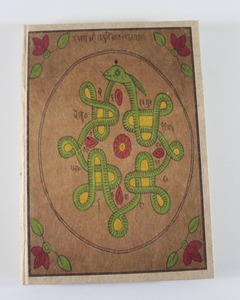 Cuaderno de oficina personalizable con tapa dura, 48 hojas/96 páginas de papel Lokta vintage reciclado hecho a mano como cubierta - Product Image 1