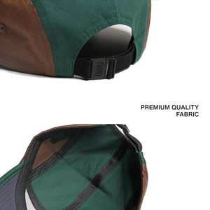 Casquette de baseball personnalisée avec broderie de logo, en sergé de coton color block, 5 panneaux, réglable, pour le sport – Fabricant - Product Image 5