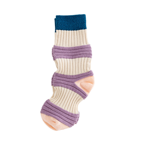 Chaussettes mi-mollet en coton respirant tricotées 3D extra longues pour hommes et femmes, motif torsadé coloré, collection Quatre Saisons - Product Image 3