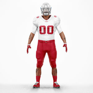 Uniforme de Fútbol Americano Profesional de la Más Alta Calidad, Diseño Personalizado, Impresión Digital, Manga Corta, Talla Grande, Secado Rápido y Transpirable - Product Image 5