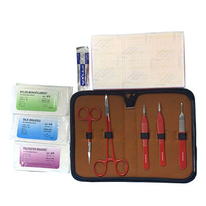 Realistic Wound Simulation <b>Suture</b> Pad for Medical Training <b>Suture</b> Practice <b>Kit</b> Large <b>Suture</b> Pad with 5-Piece Surgical Tools - Product Image 1