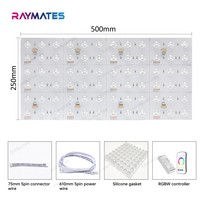 Lámina LED Flexible RGBW de Alta Luminosidad, Cortable, Ultrafina, para Retroiluminación de Letreros Pequeños y Pantallas