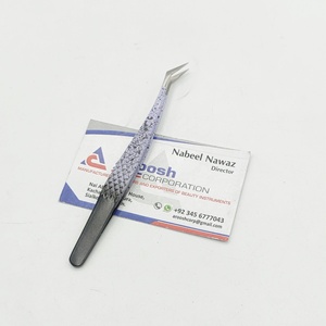 Pinzas de Acero Inoxidable Profesionales de Alta Calidad con Punta de Diamante, Color Degradado, para Extensión de Pestañas, Punta Puntiaguda Sostenible, Personalizadas - Product Image 6