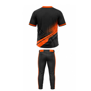 Uniforme de baseball en polyester respirant de qualité supérieure pour hommes, coupe confortable, tissu léger, service OEM, tenue d'entraînement et de match pour équipes - Product Image 6