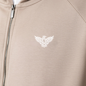 Custom <b>Mens</b> Full Zip Solid Front Hoodie Cotton Polyester <b>Fleece</b> Hooded Sweatshirt Casual Athletic Gym Training Winter Warm - Product Image 4