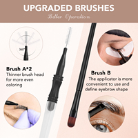 Kit de teinture pour cils et sourcils professionnel, marque privée, teinture hybride pour cils et sourcils, résultats longue durée, kit de teinture pour sourcils DIY