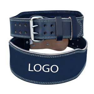 Unisex Heavy Duty Power Lifting Weight Lifting Training <b>Belt</b> Cowhide Customized Logo Adjustable Buckle Non-Slip Comfortable - Product Image 1