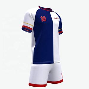 Conjunto de Camiseta de Fútbol Unisex Personalizada, Manga Corta, Cuello en V, 100% Poliéster, Rayas Rojas y Negras, Sublimación 3D, Absorbe la Humedad, Deportiva - Product Image 5