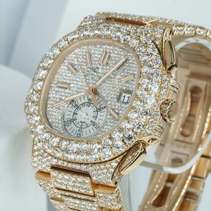 Venta al por mayor de relojes de lujo Moissanite | VVS Iced Out Skeleton Presidential Diamond Tester - Product Image 3