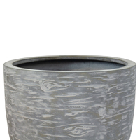 Pot de fleurs vietnamien personnalisé en polystone, écologique et fait main, avec trou de drainage pour la décoration extérieure de jardin