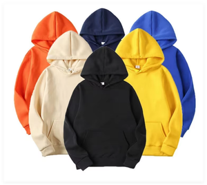 Sudadera con capucha lisa al por mayor, informal, de manga larga, para uso diario y al aire libre - Product Image 1