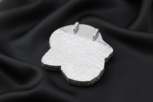 Collier pendentif personnalisé en argent 925 certifié Moissanite, style hip-hop luxe glacé pour rappeur - Product Image 6