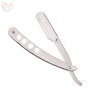 Stainless Steel <b>Straight</b> <b>Razor</b> with Plastic Handle Single Blade for Barber Shop Men Body Shaving - Product Image 5