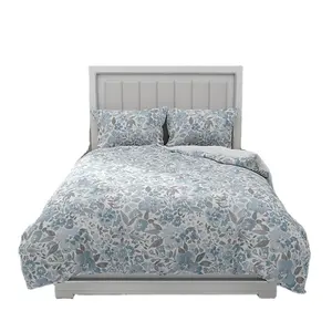 Haute qualité 20203 personnalisé Floral doux impression numérique 3 à 11 pièces taie d'oreiller et couette housse de couette motif végétal ensemble de literie