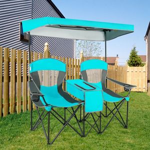 Portable Folding <b>Camping</b> <b>Canopy</b> <b>Chair</b> with Cup Holder Outdoor Furniture - Product Image 3