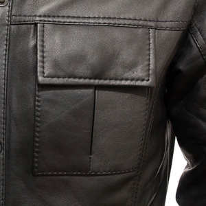 Chaquetas de Cuero de Diseño Profesional para Hombre, Chaquetas de Moda para Invierno, Impermeables, Resistentes al Viento, Transpirables, Estilo Urbano, Material de Secado Rápido - Product Image 4