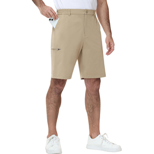 Shorts de golf pour hommes à taille haute extensible, coupe facile, pour mouvements libres, vêtements de sport actifs pour le golf - Product Image 2