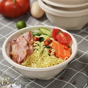 Tazón Desechable de 32 oz con Forma de Diamante para Presentación de Alimentos Premium, Tazones con Tapa para Comida Lista para Comer - Product Image 1