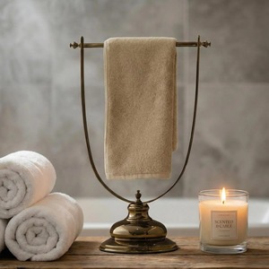 Porta toallas de estilo vintage para encimera, para habitaciones de hotel, habitaciones de huéspedes, estilo real, elegante, duradero, para uso en baño y lavabo. - Product Image 4