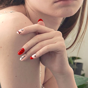 Bandes d'ongles en gel semi-durci coréennes OEM ODM Factory Wave Camel With Love - Product Image 2