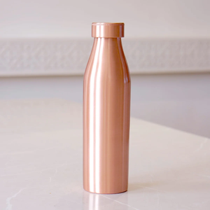 Premium 100% Pure Copper Drinking <b>Bottle</b> Handmade Leak Proof Copper Water <b>Flask</b> Ayurvedic Wellness <b>Bottle</b> for Yoga Gym Office - Product Image 4