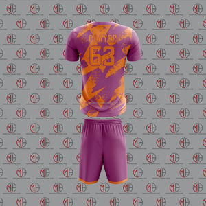 Maillot de football personnalisé de haute qualité 100% polyester à col rond et manches courtes Respirant Séchage rapide Vêtements d'entraînement de football - Product Image 6