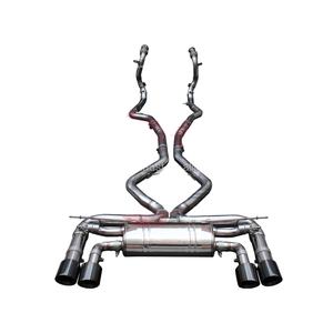 Sistema de Escape con Silenciador Catback Valvetronic de Acero Inoxidable Vortex para BMW F15 X5M X6M 4.4T con Válvula y Bajante - Product Image 1