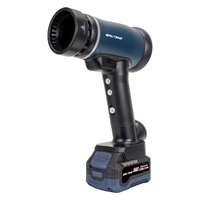 Sèche-cheveux pour voiture écologique à haute efficacité, puissant, batterie au lithium (5,0 Ah), moteur sans balais, mode turbo, souffleur portatif