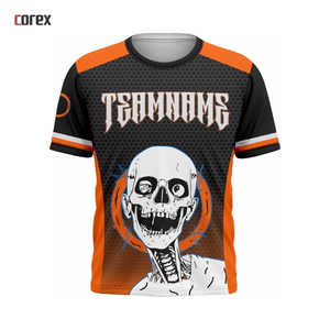 เสื้อยืดคอวีผ้าถักเนื้อแน่นแบบมีโลโก้สั่งทำพิเศษสำหรับผู้ชาย แห้งเร็ว เหมาะสำหรับใส่เล่นกีฬาหรือเป็นเสื้อทางการ - Product Image 4