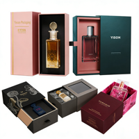 Boîte à parfum vide de luxe 50 ml, boîtes rigides en papier personnalisées avec revêtement UV et gaufrage, fermeture magnétique, design gratuit, emballage cadeau
