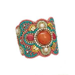 Conjunto de Pulseras Boho Hechas a Mano para Mujer, Cuentas de Vidrio Multicolores, Joyería Apilable, Accesorio Étnico de Cristal, Regalo - Product Image 3