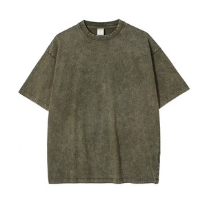 เสื้อยืดวินเทจผู้ชายทรงปกติ ไหล่ตก พิมพ์ลายเบาๆ ผ้าฝ้าย 100% เป็นมิตรกับสิ่งแวดล้อม ระบายอากาศได้ดี เหมาะสำหรับออกกำลังกาย - Product Image 5