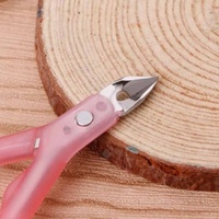 Coupe-ongles professionnels de luxe en acier inoxydable 12,5 mm à mâchoires biseautées, lame incurvée, pointe affûtée, coffret cadeau pour outils de manucure des doigts