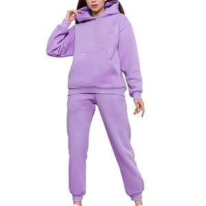 High Quality Women's Tracksuit <b>One</b> Set Casual Custom Design OEM Service Polyester/Cotton <b>Fleece</b> Waterproof - Product Image 1