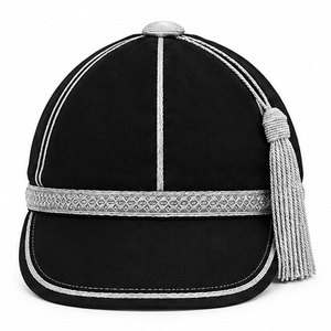 Custom Honour <b>Hat</b> Classic Traditional Ceremonial Formal Headwear With Crown <b>Band</b> Decorative Tassel Custom Presentation Design - Product Image 1