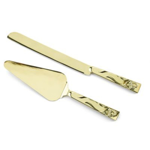 White Resin Handle Gold PVD Coating Handmade Handle Luxury Flatware Kitchen <b>Cake</b> <b>Server</b> Stainless Steel <b>Cake</b> Tools Set - Product Image 4