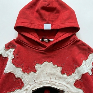 Sudadera con Capucha para Hombre, Diseño Personalizado, Estilo Desgastado, Corte Holgado, Logotipo Aplicado en el Pecho, OEM ODM, Ropa Urbana - Product Image 4