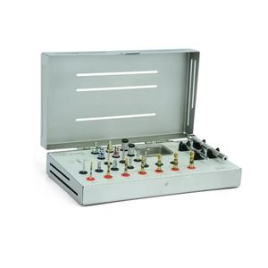 ชุดเครื่องมือเจาะผ่าตัดแบบแมนนวลสำหรับการปลูกถ่ายฟัน พร้อมประแจแรงบิดและหัวไขควงหกเหลี่ยม เคลือบเงิน ทำจากสแตนเลสสตีล ได้รับการรับรองมาตรฐาน CE - Product Image 2