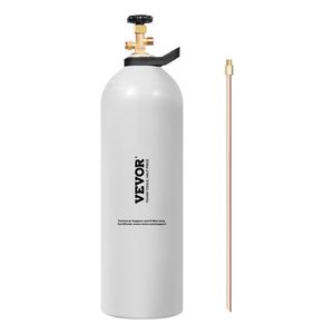 Nuova Bombola CO2 in Lega di Alluminio da 20 Libbre con Rivestimento Spray Leggero, Valvola CGA320, Maniglia in Rame Viola, Cilindro Gas da 20 Libbre - Product Image 1
