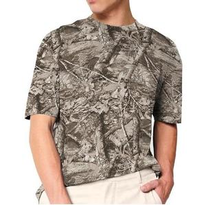 เสื้อยืดลายพรางสีชมพูแบบใหม่ ปักลายพิมพ์ ดีไซน์ทันสมัย แขนครึ่งตัว ระบายอากาศได้ดี ทรงเข้ารูป เหมาะสำหรับใส่เป็นเสื้อนอก สำหรับล่าสัตว์ ตกปลา สำหรับผู้ชาย - Product Image 4