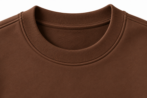 Ensemble jogging en molleton marron pour homme, sweat-shirt à col rond et pantalon assorti, vêtements décontractés pour la maison - Product Image 5