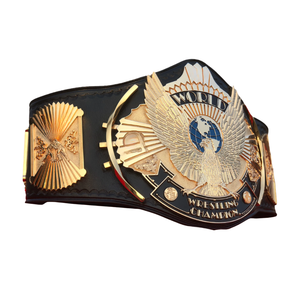 Cinturón de Campeón de Lucha Libre, Diseño de Águila, Título Personalizable en Cuero, Dorado y Negro, Artículo de Colección Premium - Product Image 6