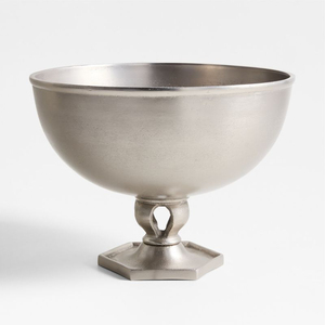 Stainless Steel Round <b>Ice</b> <b>Bucket</b> Classic Pedestal Design Rust Resistant Beverage Cooler Bowl for Bar and Events - Product Image 2
