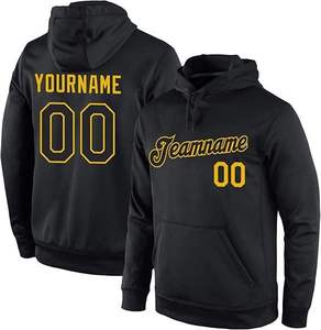 Sweat à capuche de baseball personnalisé, fabricant OEM ODM, sweat à capuche d'équipe en polaire de qualité supérieure, logo personnalisé / sublimation, fournisseur en gros - Product Image 1