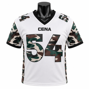 Maillot de football américain personnalisé pour hommes, uniforme d'équipe, chemise de football respirante sublimée, vêtements de match - Product Image 1