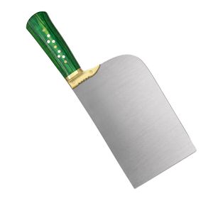 Couteau à viande robuste PK-DR, lame argentée, manche en bois vert, embout doré, couteau de boucher professionnel, couteau de cuisine - Product Image 2