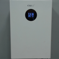 Sistem Udara Segar Komersial yang Dipasang di Dinding, Ventilator Monitor CO2 untuk Ruang Rapat Kantor, Lobi Bank